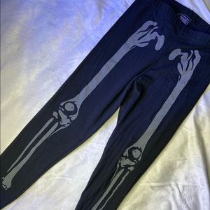 Hot Topic Reflective Skeleton Legging